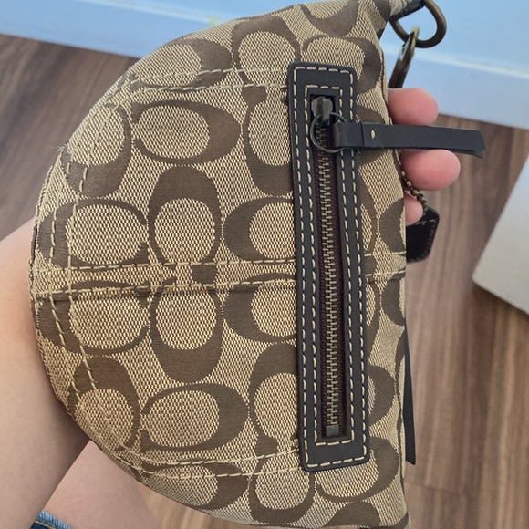 Coach Crossbody Mini Swing Brown & Khaki Bag - Picture 10 of 13